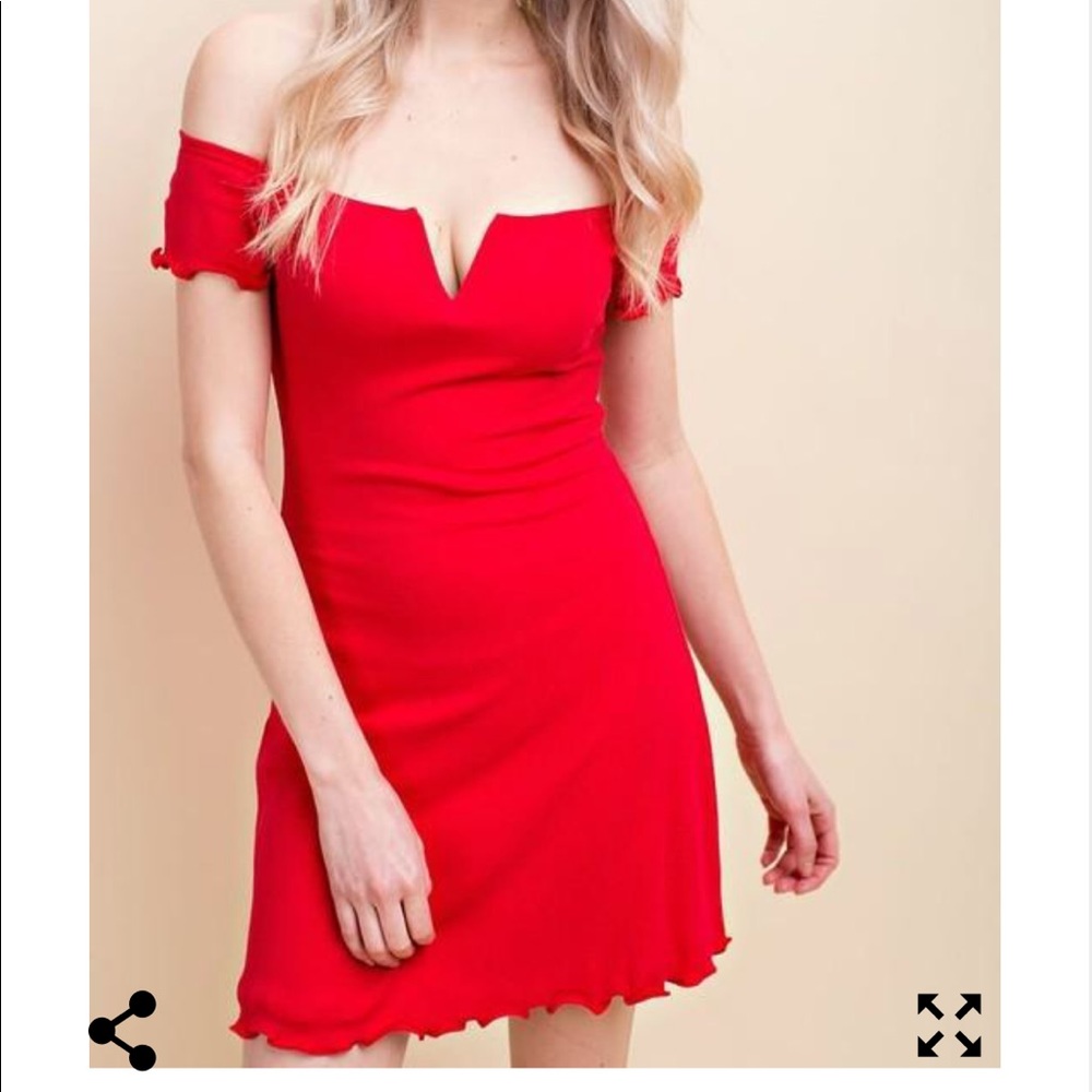 Red, NWOT honey punch dress